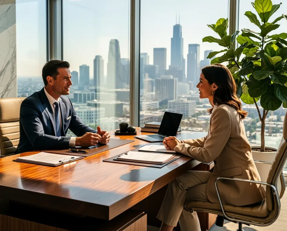 Legal team providing professional consultation services