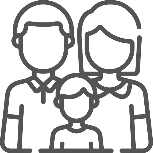 Family law and divorce legal consultation icon